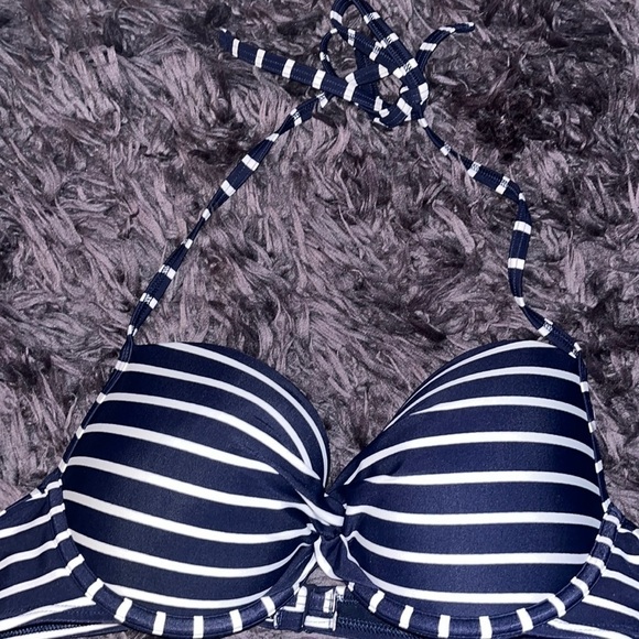 Aerie Navy Push-up Swimsuit high waisted bottoms size s/p. 36B - Picture 3 of 9